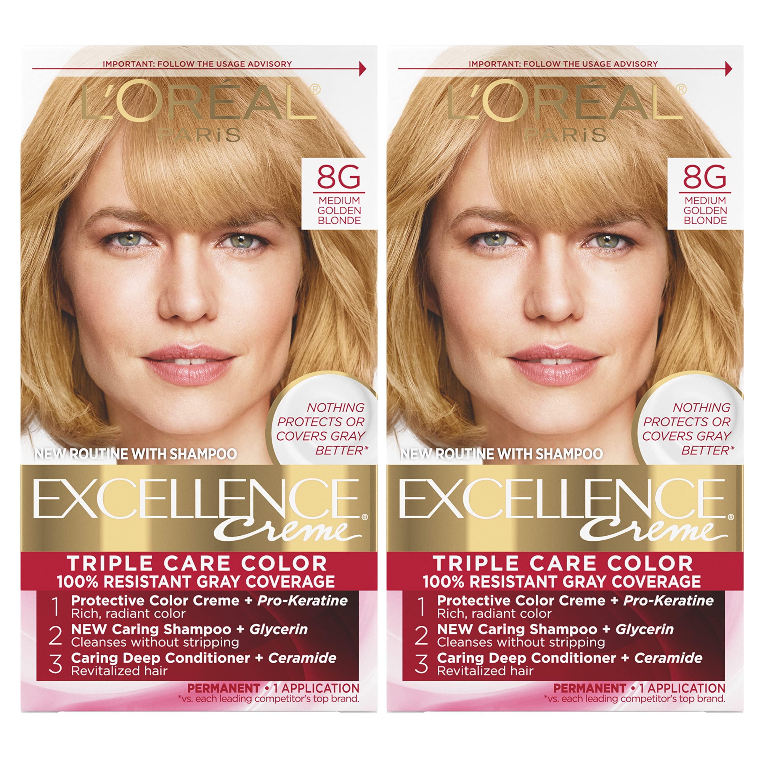 Get with L'Oreal Paris Excellence Creme Vibrant 8G Medium