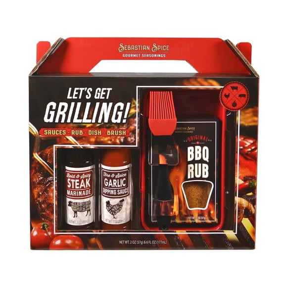 Let's Get Grilling Gourmet BBQ Gift Set by Sebastian & Co - 2 oz, 6 fl oz