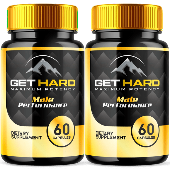 Get Hard Max Strength Male Support Vitamin Supplement Men's Wellness 120 Capsules