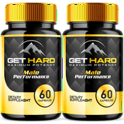 Get Hard Max Strength Male Support Vitamin Supplement Mens Wellness 120 Capsules