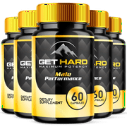 Get Hard Max Strength Male Support Vitamin Supplement Mens Wellness 300 Capsules