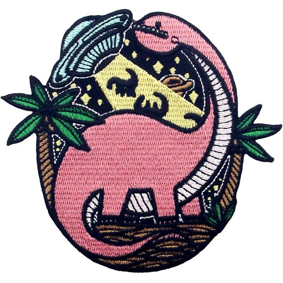Get In Dinosaur Ufo Alien X File Patch Embroidered Applique Iron On Sew On Emblem