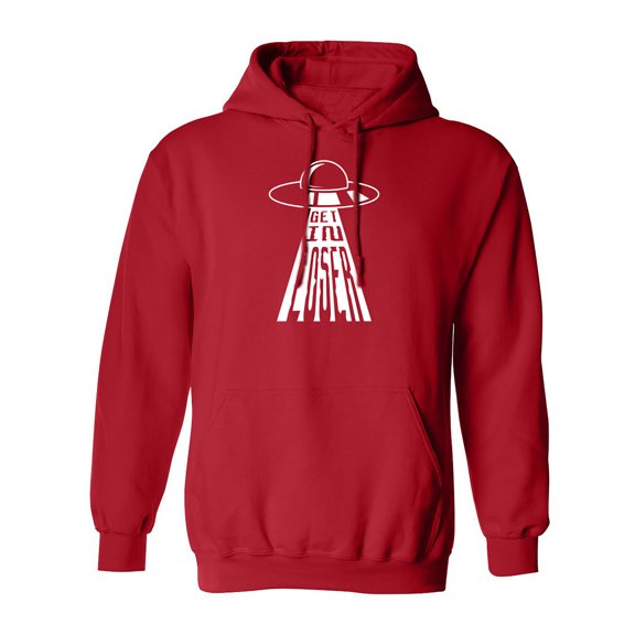 Get In Loser (UFO) Adult Hooded Sweatshirt