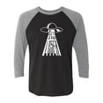 thumbnail image 1 of Get In Loser (UFO) Unisex 3/4 Sleeve Baseball Raglan Tee, 1 of 3
