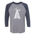 thumbnail image 1 of Get In Loser (UFO) Unisex 3/4 Sleeve Baseball Raglan Tee, 1 of 2