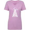 thumbnail image 1 of Get In Loser (UFO) Womens V-Neck T-Shirt, 1 of 3
