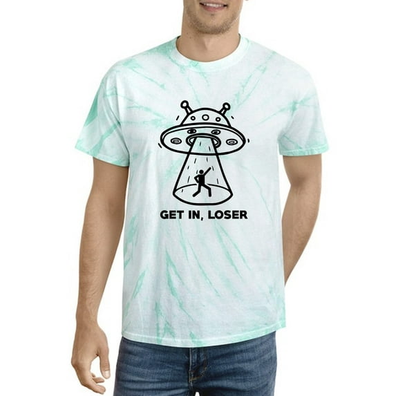 Get In The Alien Ship, Loser Tie Dye Cyclone Men -Smartprints Designs, Male XX-Large