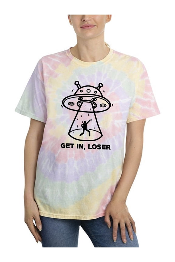 Get In The Alien Ship, Loser Tie Dye Spiral Women -Smartprints Designs, Female Medium
