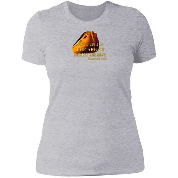 Get Into the Ark of Jesus Christ Ladies Boyfriend Tee Shirt