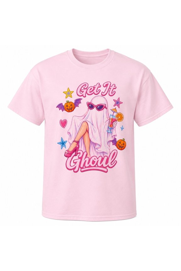 Get It Ghoul Halloween Graphic T-Shirt, Unisex Classic Fit Cotton Tee