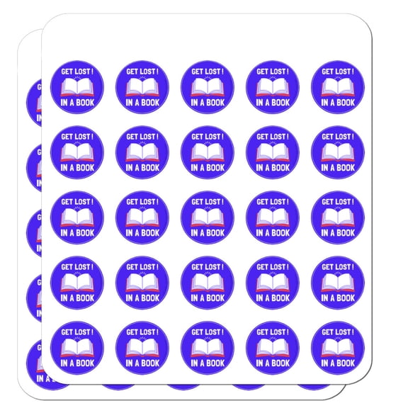 Get Lost in A Book Read Funny Humor Planner Calendar Scrapbooking Crafting Stickers