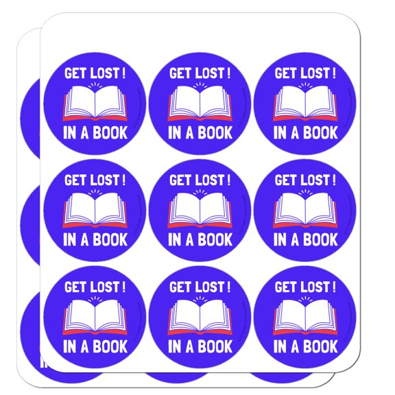 Get Lost in A Book Read Funny Humor Planner Calendar Scrapbooking Crafting Stickers