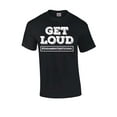 thumbnail image 1 of Get Loud End Human Trafficking Unisex Adult Short Sleeve T-shirt-Black-small, 1 of 4