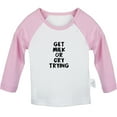 thumbnail image 1 of Get Milk Or Cry Trying Funny T shirt For Baby, Newborn Babies T-shirts, Infant Tops, 0-24M Kids Graphic Tees Clothing (Long Pink Raglan T-shirt, 0-6 Months), 1 of 4