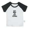 thumbnail image 1 of Get Milk Or Cry Trying Funny T shirt For Baby, Newborn Babies T-shirts, Infant Tops, 0-24M Kids Graphic Tees Clothing (Short Black Raglan T-shirt, 12-18 Months), 1 of 4