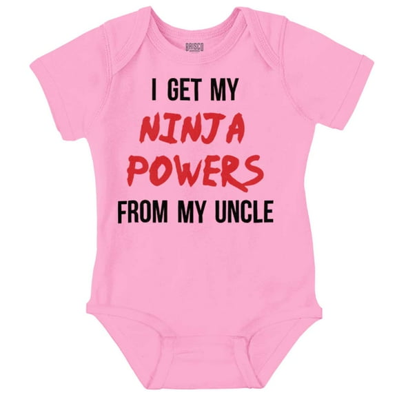 Get My Ninja Powers From My Uncle Romper Boys or Girls Infant Baby Brisco Brands 18M