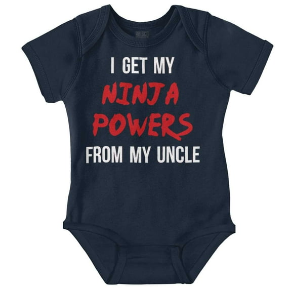 Get My Ninja Powers From My Uncle Romper Boys or Girls Infant Baby Brisco Brands 6M