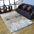 thumbnail image 1 of Get My Rugs  6 x 9 ft. Hand Knotted Bamboo Silk & Wool Abstract Rectangle Area Rug, Beige, 1 of 1