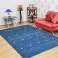 thumbnail image 1 of Get My Rugs UBSLSM515L0003A11 6 x 9 ft. Hand Knotted Loom Silk Mix Contemporary Rectangle Area Rug, Blue, 1 of 5