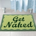 thumbnail image 1 of Get Naked Bath Mat 32x20,Non Slip Bathroom Rugs,Cute Soft Bath-Mat for Bathroom,Machine Washable Bath Rugs,Water Absorbent Bathroom Mats with Fluffy Microfiber,Green, 1 of 6
