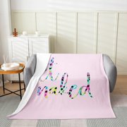 Get Naked Flannel Blanket Plush Fuzzy Colorful Leopard Fleece Throw Blanket for Kids Boys Girls Teens Modern Urban Cheetah Simple Room Decor Twin Breathable Soft Lightweight 30" x 40"