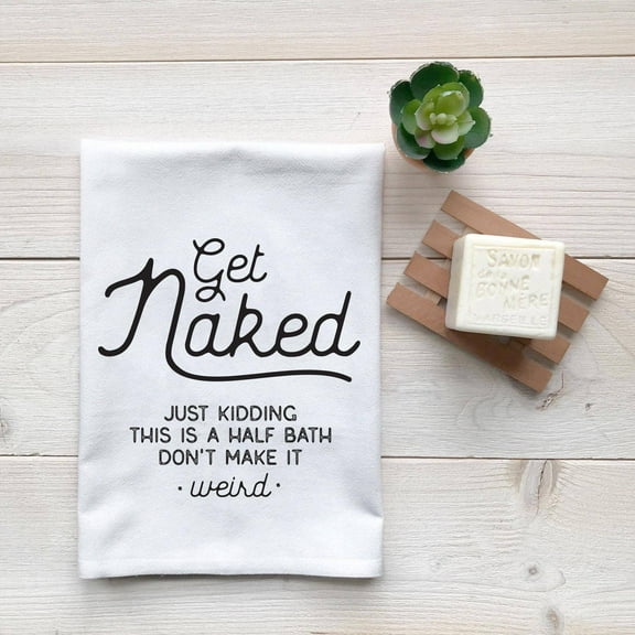 Get Naked Flour Sack Fingertip Towel