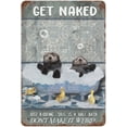 thumbnail image 1 of Get Naked Just Kidding This is A Half Bath Otters Art Vintage Tin Sign Otters Lover Gift Bathroom Decor Plate Plaque Metal Tin Sign Birthday Anniversary Housewarming Gift 12"x8", 1 of 8