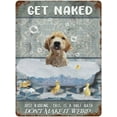 thumbnail image 1 of Get Naked Just Kidding This is A Half Bath Dog Art Vintage Tin Sign Dog Lover Gift Bathroom Decor Plate Plaque Metal Tin Sign Birthday Anniversary Housewarming Gift 12"x16", 1 of 8