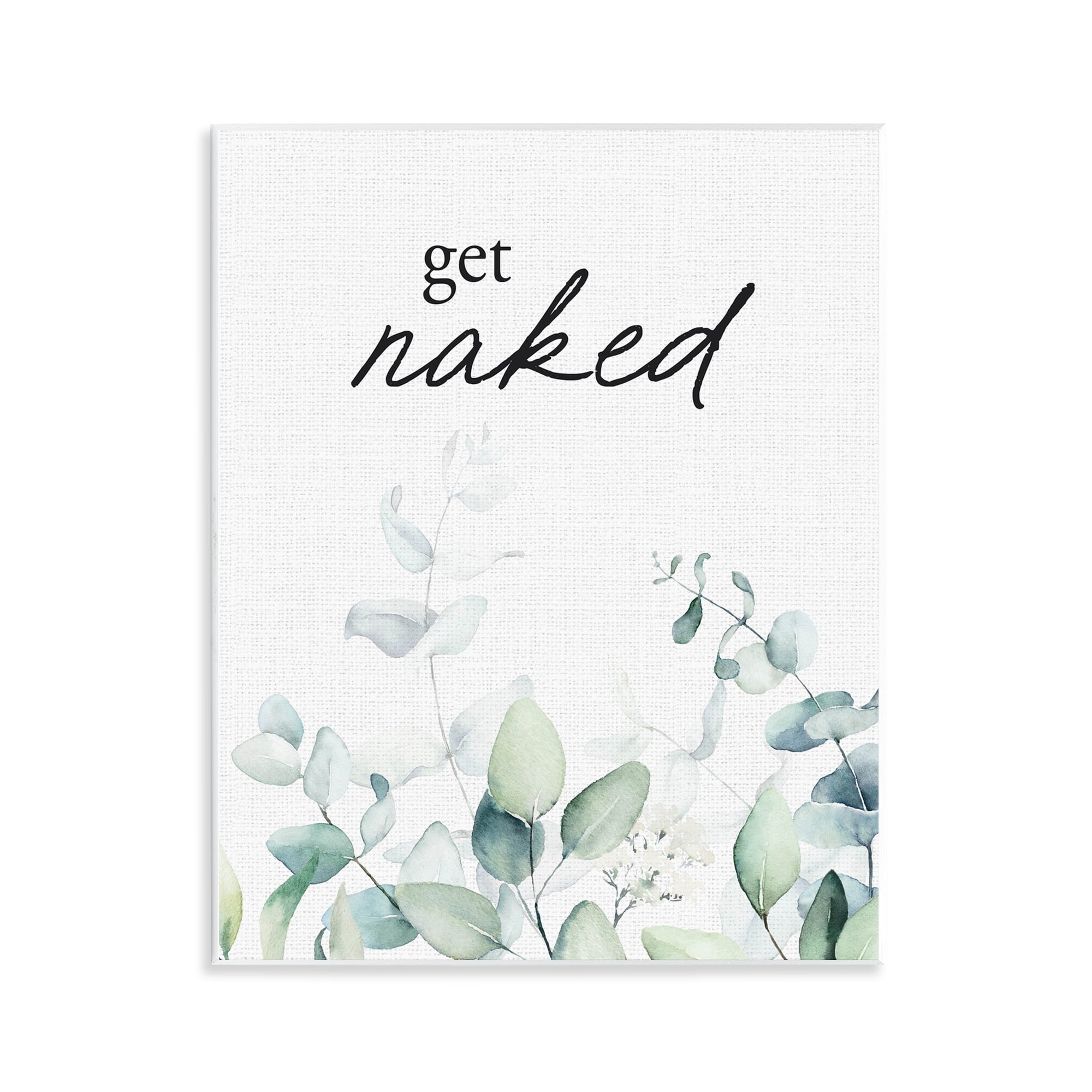 Get Naked Minimal Herbs Wall Plaque Art, design by Lettered and Lined