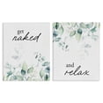 thumbnail image 1 of Stupell Industries Scandinavian Get Naked & Relax Herbs 2pc Canvas Art Set, 16 x 20 each, by Lettered and Lined, 1 of 7