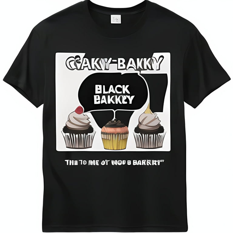 Get Noticed in Style with Black Bakky Graphic T-Shirt Unique Chest