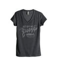 thumbnail image 1 of Get Off My Queso Women's Fashion Relaxed V-Neck T-Shirt Tee Charcoal Grey 2X-Large, 1 of 3