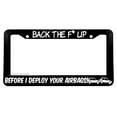 thumbnail image 2 of JDM AS FCK White License Plate Frame - Funny Car Tag Frame 2 of 5