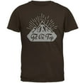 thumbnail image 1 of Get On Top Mountain Hiking Mens T Shirt Brown X-LG, 1 of 1