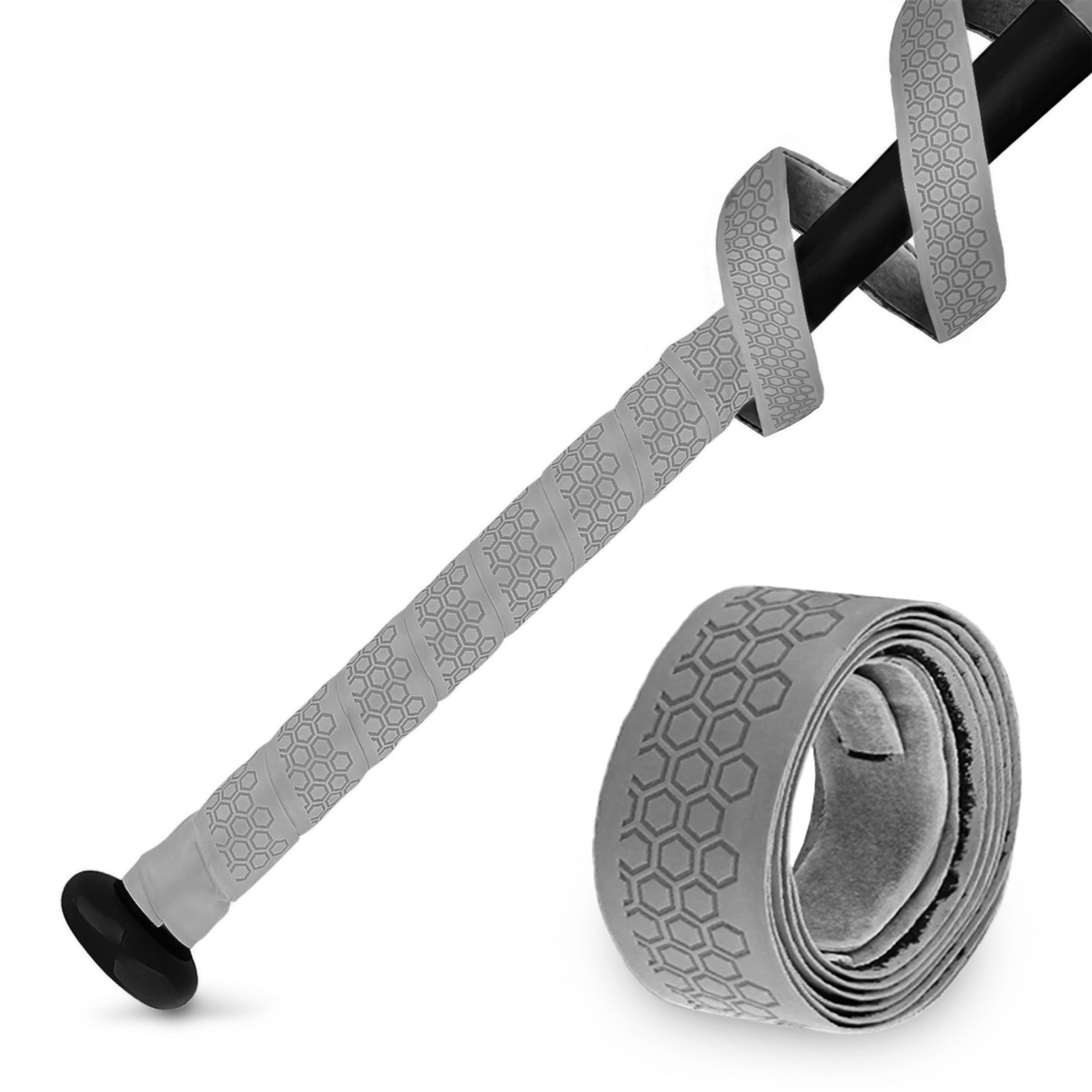 Get Out! Baseball Bat Grip Tape 43in Grey Sport Handle Grip Wrap Tape