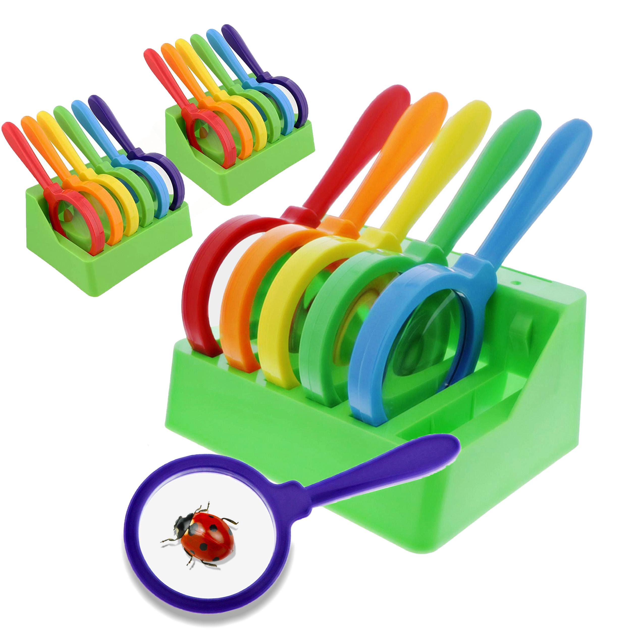 Get Out! Classroom Magnifying Glass Set of 18 Plastic Magnifier