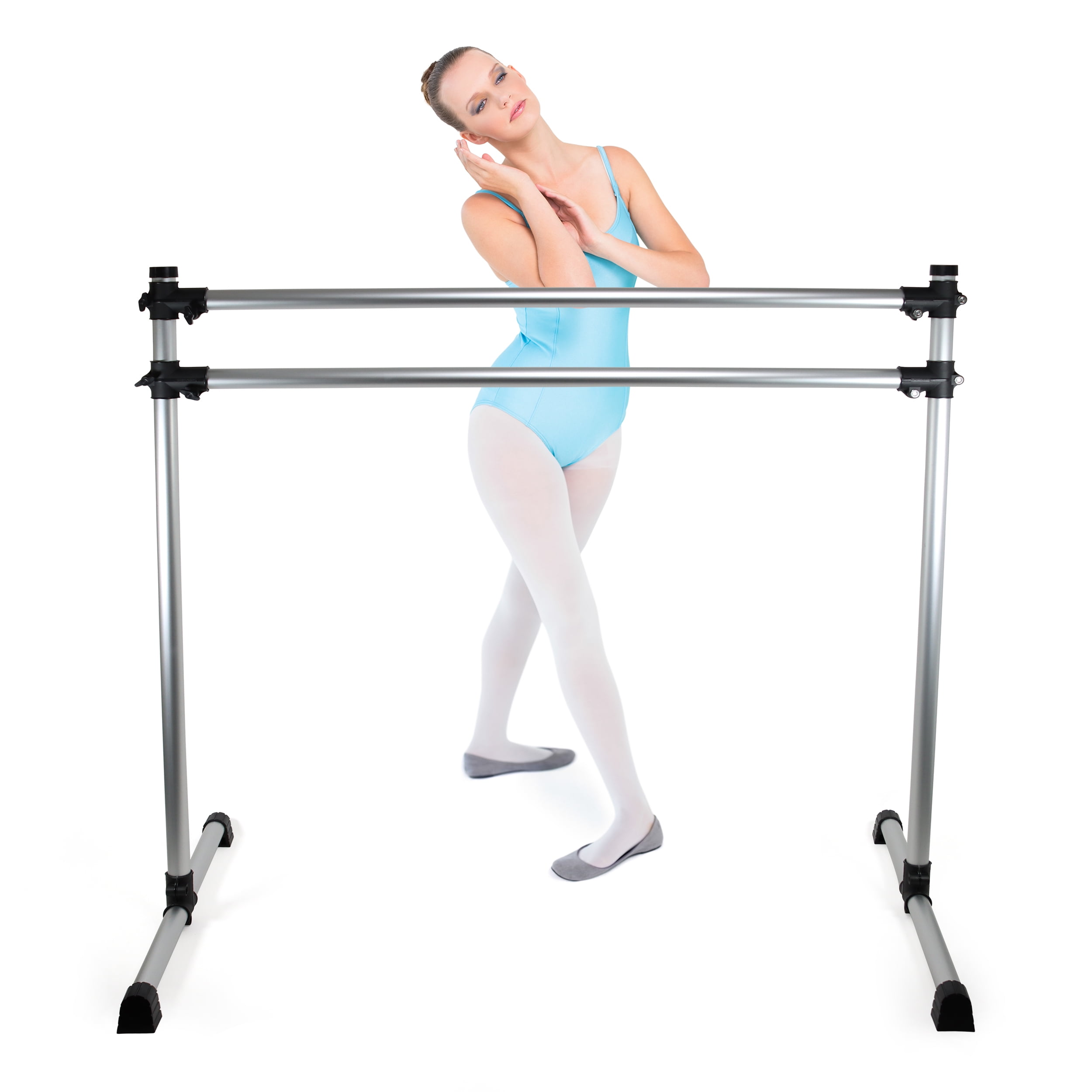 Get Out!™ Portable Ballet Barre Free Standing Double Ballet Bar Dance  Equipment