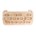 thumbnail image 1 of Get Out! Rock Climbing Grip Trainer Board Wood Hangboard Pull Up Fingerboard LG, 1 of 2