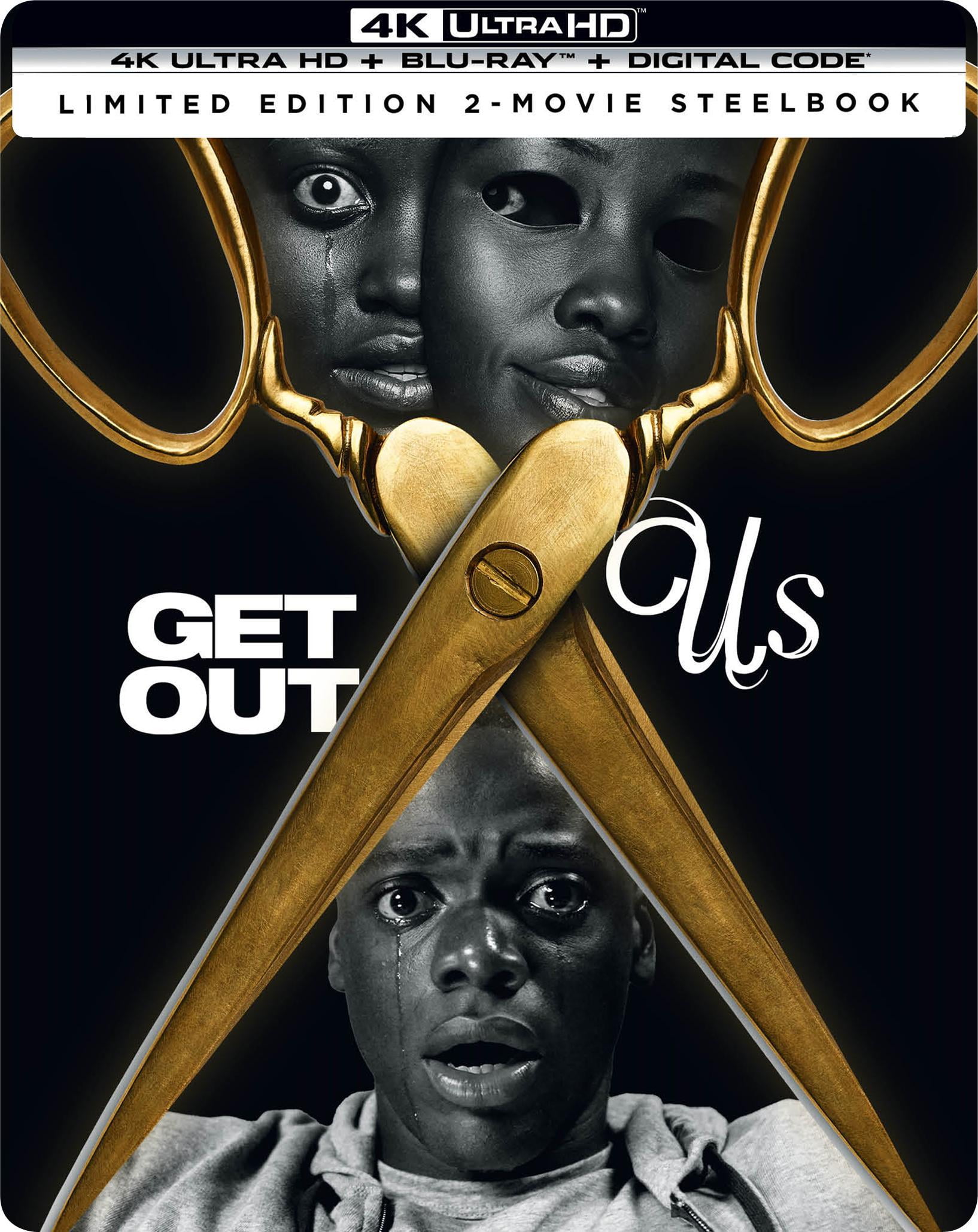 Get Out / Us Double Feature - Limited Edition Steelbook 4K Ultra HD + Blu-ray + Digital (Limited Edition 4K Ultra HD Steelbook + Blu-ray) [UHD]