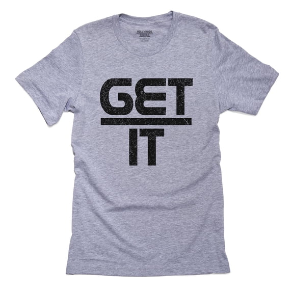 Get Over It Written in Math Equation - Science Humor Men's Grey T-Shirt