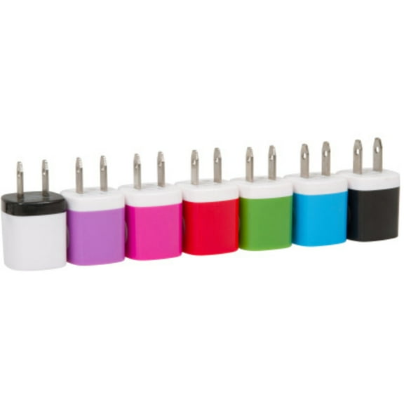 Get Power 3861614 Assorted Color USB to AC Home Adapter - Case of 30