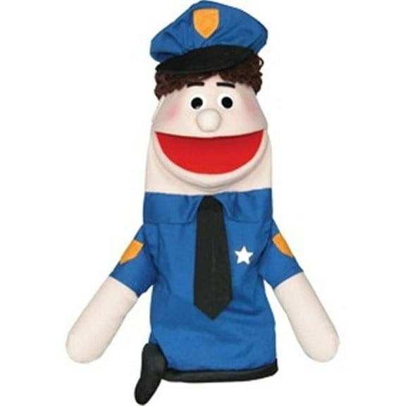Get Ready 435C policeman puppet- Caucasian- 18 inch