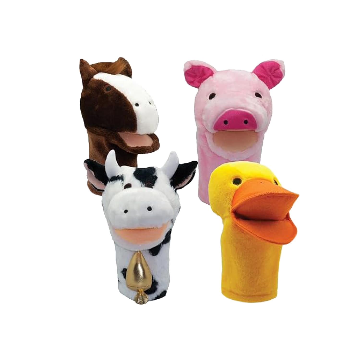Ready Puppet Get Ready Kids Farm Animals Puppet Set – 4 Large 12” Animal Puppets for ...