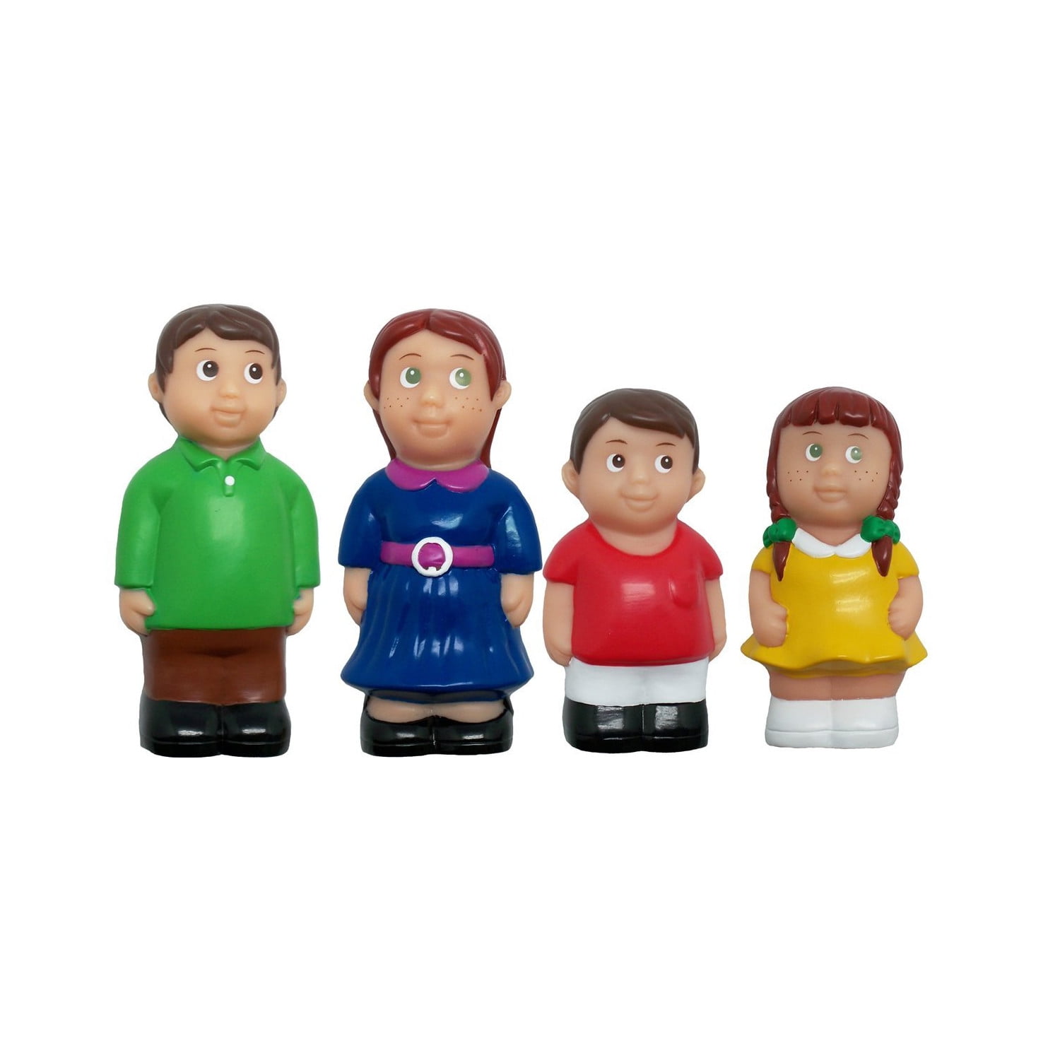 Colorful Family Play Figures Set, 5 Inches, Soft Plastic