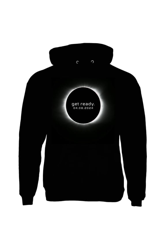 Get Ready Next Total Solar Eclipse Mens Hoodie Black MD