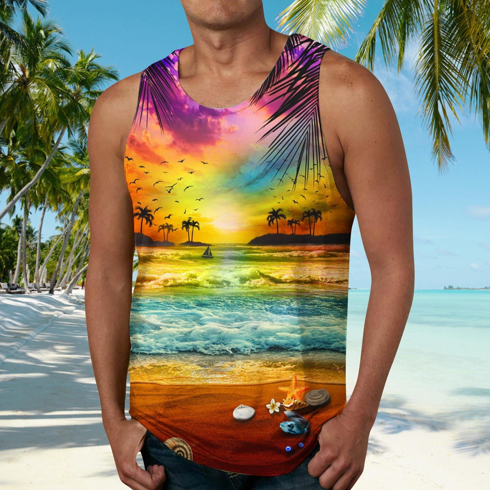 PRAIA PRINT TANK SHIRT main image 1