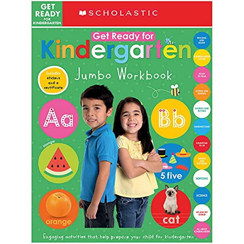 Pre-Owned Get Ready for Kindergarten Jumbo Workbook: Scholastic Early Learners (Jumbo Workbook) (Paperback) by Scholastic