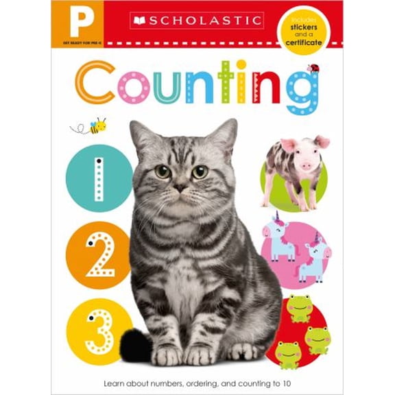 Pre-Owned Get Ready for Pre-K Counting Workbook: Scholastic Early Learners (Workbook) (Paperback) 9781338304855