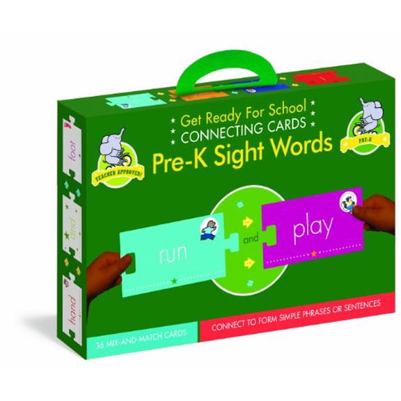 Get Ready for School Connecting Cards: Pre-K Sight Words