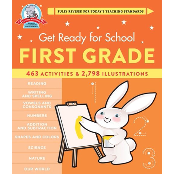 Pre-Owned Get Ready for School: First Grade (Revised and Updated) (Spiral-bound) 0762472391 9780762472390